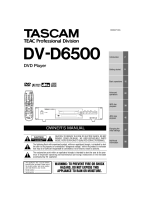 Tascam DV-D6500 - Owners Manual 